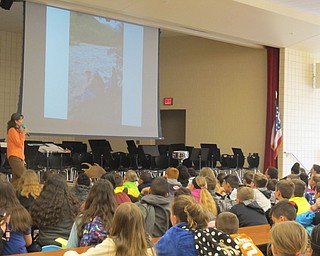 Neighbors | Alexis Bartolomucci.Author Jen Weber presented her "Living in Alaska" program to the fifth-grade students at Austintown Intermediate School on May 4.