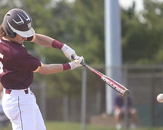 Brendan Regan(25) of Walsh Jesuit swings during the 1st inning as the Boardman takes on Walsh Jesuit in the Division I District final, Friday, May 19, 2017 at Bob Cene Park in Struthers...(Nikos Frazier | The Vindicator)..