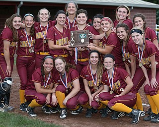 MICHAEL G TAYLOR | THE VINDICATOR- 05-19-17 SOFTBALL D3 Cardinal Mooney Cardinals vs Columbiana Clippers at South Range High School in South Range, OH.  Mooney Cardinals d3 district Champions
