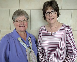 SPECIAL TO THE VINDICATOR
The Junior League of Youngstown will host its 23rd annual Pink Ribbon Tea on Aug. 21 at Stambaugh Auditorium. The event is a celebration for breast cancer survivors, who may attend for free. Co-chairwomen Susan Stewart, Boardman, and Pam Nock, Austintown, and the committee, are planning an afternoon of support, inspiration and hope for breast cancer survivors with Dr. Antoine Chahine of the Blood and Cancer Center serving as honorary chairman. Gina Marinelli of Mercy Health Foundation Mahoning Valley will emcee, and Brian Palumbo and Rachel Joy will provide entertainment. A gift basket raffle and goody bags will be presented to all. Above, from left, are Stewart and Nock. Any breast cancer survivors who are interested in attending may call the Junior League of Youngstown office at 330-743-3200.