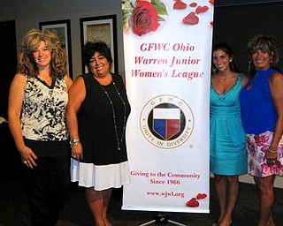 SPECIAL TO THE VINDICATOR
GFWC Ohio Warren Junior Women’s League will host its annual Golf Classic at 8:45 a.m. June 16 at Pine Lakes Golf Course, Hubbard. It will be a shot-gun start and golf scramble for men and women. Proceeds will go to Trumbull County Children’s Services and other local charities. The cost is $85 per person or $340 for a team of 4, and includes 18 holes of golf and a cart. There will be breakfast by Panera’s, lunch on the turn and a steak and pasta dinner. Participants will have a chance to win a car with a hole-in-one, compliments of Diane Sauer. Registration deadline is June 1. For information or to register, call Lisha Baumiller at 330-503-1908. Above, from left, are chairwomen Mary Swift, Baumiller, Cara Mia Gatti and Regina Gatti.