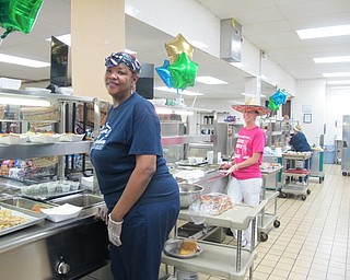 Neighbors | Alexis Bartolomucci.Austintown Fitch High School lunch ladies celebrated the fifth annual School Lunch Hero Day on May 5.