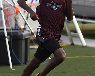 Boardman's Chris Butler(709) competes in the boys 1600 meter run final during the Division 1 Region 1 Track & Field Championships, Friday, May 26, 2017 at Austintown High School in Austintown. The run was later reran...(Nikos Frazier | The Vindicator)..