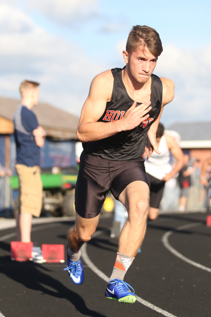 Howland's George Beatty-Marsh(741) competes in the boys 400 meter dash final during the Division 1 Region 1 Track & Field Championships, Friday, May 26, 2017 at Austintown High School in Austintown...(Nikos Frazier | The Vindicator)..