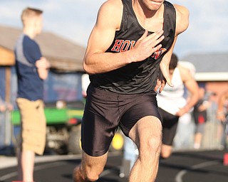 Howland's George Beatty-Marsh(741) competes in the boys 400 meter dash final during the Division 1 Region 1 Track & Field Championships, Friday, May 26, 2017 at Austintown High School in Austintown...(Nikos Frazier | The Vindicator)..