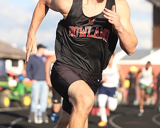 Howland's George Beatty-Marsh(741) competes in the boys 400 meter dash final during the Division 1 Region 1 Track & Field Championships, Friday, May 26, 2017 at Austintown High School in Austintown...(Nikos Frazier | The Vindicator)..