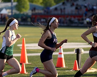 Austintown's Lauren Dolak(120)(center) competes in the girls 800 meter run final during the Division 1 Region 1 Track & Field Championships, Friday, May 26, 2017 at Austintown High School in Austintown. Dolak finished first...(Nikos Frazier | The Vindicator)..