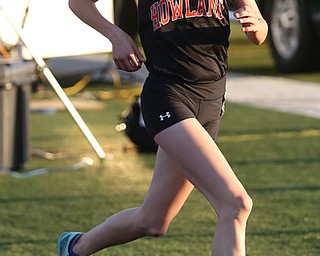 Howland's Maria Dellimuti(701) competes in the girls 3200 meter run final during the Division 1 Region 1 Track & Field Championships, Friday, May 26, 2017 at Austintown High School in Austintown...(Nikos Frazier | The Vindicator)..
