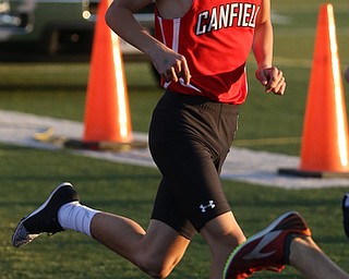 Canfield's Giovanni Copploe(707) competes in the boys 3200 meter run final during the Division 1 Region 1 Track & Field Championships, Friday, May 26, 2017 at Austintown High School in Austintown...(Nikos Frazier | The Vindicator)..