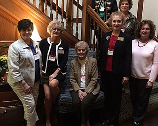 Seven members of the Warren Republican Women’s Club recently attended the spring conference of the Ohio Federation of Republican Women that took place in South Euclid, Ohio. The speakers were Mike DeWine, Ohio Attorney General and Jane Timken, chairman of the Ohio Republican Party. At left are Judie Shortreed, left, Roberta Shields, Jean Cramer, Jo Ann Szczyglowski, Cathy Lukakso, Cathy Stocz and Barbara Rosier-Tryon. SPECIAL TO THE VINDICATOR
