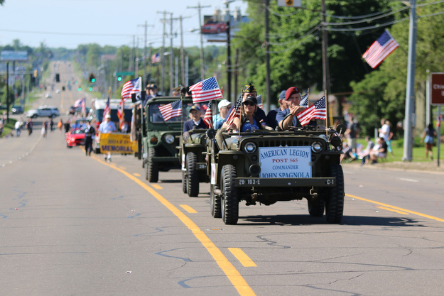 Members if the American Legion Post 565 rode in humvees during the Memorial Day Parade in Boardman on Monday morning.   Dustin Livesay  |  The Vindicator  5/29/17  Boardman.
