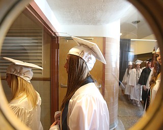 Students walk in during the Howland High School Graduation at Packard Music Hall, Wednesday, May 31, 2017 in Warren...(Nikos Frazier | The Vindicator)