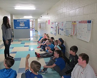 Neighbors | Alexis Bartolomucci.Dobbins Elementary students asked Poland and University of Tennessee alumnus, Erin Gabriel, questions about her time playing softball and working toward her degree in the Department of Nutrition.