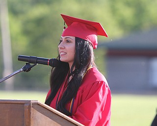        ROBERT K. YOSAY  | THE VINDICATOR...over 60 Graduates of Campbell High School received their diplomas at the John Knapic Stadium...ValedictorianSamantha Koullias