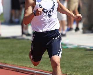 Hayden Sloan(258) of McDonald competes in the DIII boys 400 meter dash semifinal during the 2017 OHSAA Boys and Girls State Track and Field Tournaments, Friday, June 2, 2017 at the Jesse Owens Memorial Stadium in Columbus...(Nikos Frazier | The Vindicator)