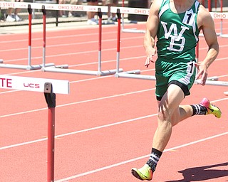 Ethan Griffth(812) of West Branch competes in the DII boys 110 meter hurdles semifinal during the 2017 OHSAA Boys and Girls State Track and Field Tournaments, Friday, June 2, 2017 at the Jesse Owens Memorial Stadium in Columbus...(Nikos Frazier | The Vindicator)