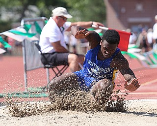 Dante Yanno(822) of Valley Christian competes in the DIII boys long jump final during the 2017 OHSAA Boys and Girls State Track and Field Tournaments, Friday, June 2, 2017 at the Jesse Owens Memorial Stadium in Columbus...(Nikos Frazier | The Vindicator)