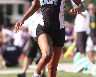 Jahniya Bowers(701) of East competes in the DI girls 100 meter dash semifinal during the 2017 OHSAA Boys and Girls State Track and Field Tournaments, Friday, June 2, 2017 at the Jesse Owens Memorial Stadium in Columbus...(Nikos Frazier | The Vindicator)