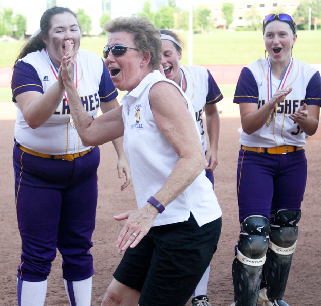 William D Lewis The Vindicator  Champion coach Cheryl Williams after winning state championship