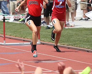 Emily Marsico(310) of Girard competes in the DII 300 girls meter hurdles final during the 2017 OHSAA Boys and Girls State Track and Field Tournaments, Saturday, June 3, 2017 at the Jesse Owens Memorial Stadium in Columbus...(Nikos Frazier | The Vindicator)