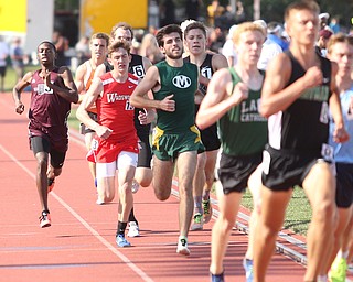 Chris Butler(709) of Boardman competes in the DI boys 1600 meter run final during the 2017 OHSAA Boys and Girls State Track and Field Tournaments, Saturday, June 3, 2017 at the Jesse Owens Memorial Stadium in Columbus...(Nikos Frazier | The Vindicator)