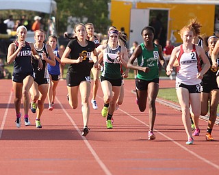 DI girls 800 meter run final during the 2017 OHSAA Boys and Girls State Track and Field Tournaments, Saturday, June 3, 2017 at the Jesse Owens Memorial Stadium in Columbus...(Nikos Frazier | The Vindicator)