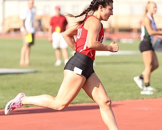 Anita Mancini(710) of Canfield competes in the DI girls 800 meter run final during the 2017 OHSAA Boys and Girls State Track and Field Tournaments, Saturday, June 3, 2017 at the Jesse Owens Memorial Stadium in Columbus...(Nikos Frazier | The Vindicator)