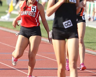 Anita Mancini(710) of Canfield competes in the DI girls 800 meter run final during the 2017 OHSAA Boys and Girls State Track and Field Tournaments, Saturday, June 3, 2017 at the Jesse Owens Memorial Stadium in Columbus...(Nikos Frazier | The Vindicator)