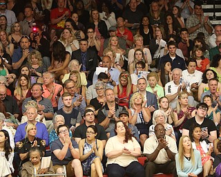             ROBERT  K. YOSAY | THE VINDICATOR..Austintown Fitch High School graduated over 300 students in the Fitch Gym Saturday morning as the graduation season is coming to a close.Packed house in the gym