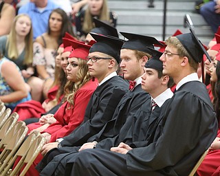             ROBERT  K. YOSAY | THE VINDICATOR..Canfield High School Gym  as class of 2017 graduates.