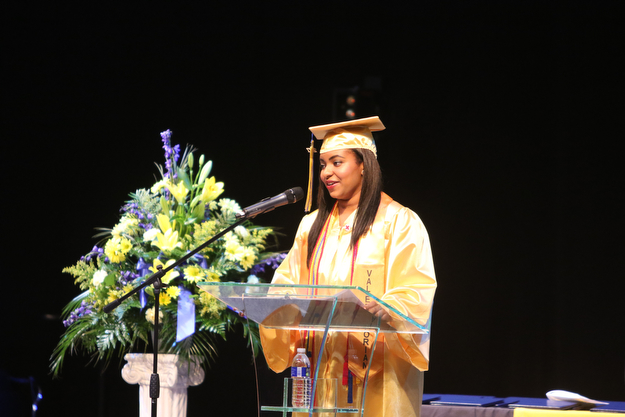             ROBERT  K. YOSAY | THE VINDICATOR..Valley Christian graduated over 50 students  at Highway Tabernacle Church in Austintown Sunday afternoon...Marissa Dave Valedictorian