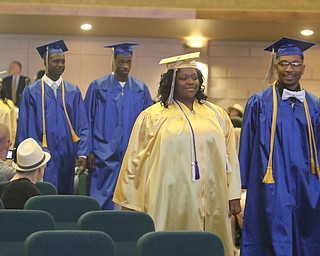             ROBERT  K. YOSAY | THE VINDICATOR..Valley Christian graduated over 50 students  at Highway Tabernacle Church in Austintown Sunday afternoon...The 2017 Valley Christian graduates.. enter the church