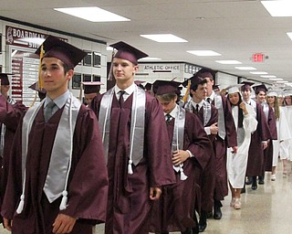 William D. Lewis the Vindicator  Boardman grads enter commencement ceremony June 4, 2017 at BHS.