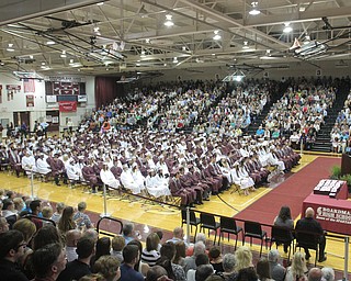 William D. Lewis the Vindicator  Boardman class of 2017 during commencement June 4, 2017 at BHS. this is the 100th class graduating from Boardman