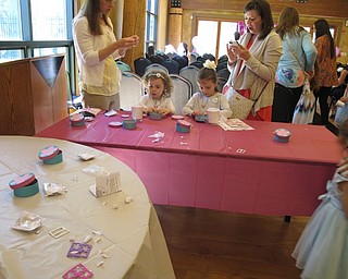 Neighbors | Alexis Bartolomucci.Mothers and their daughters made crafts during the Mommy and Me for Tea event at Boardman Park.