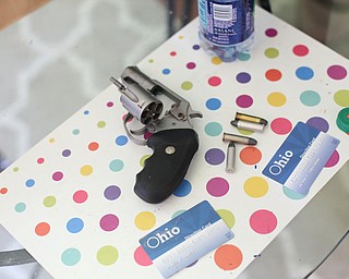 A revolver was found along with Ohio Direction cards and drugs as Youngstown Police search a house on the 200 block of E Judson Ave, Thursday, June 1, 2017 in Youngstown...(Nikos Frazier | The Vindicator)