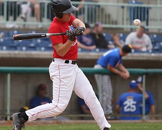 Trumbull County batter Michael Massucci(4)(Howland) swings during the 2nd inning in the 2017 High School Valley All Star Classic, Friday, June 9, 2017 at Eastwood Field. Trumbull County won 8-6...(Nikos Frazier | The Vindicator)..