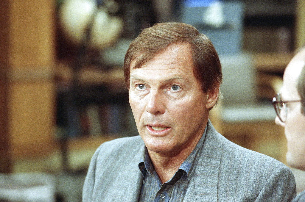 FILE - This June 14, 1989 file photo shows Adam West in New York. On Saturday, June 10, 2017, his family said the actor, who portrayed Batman in a 1960s TV series, has died at age 88. (AP Photo/Richard Drew, File)