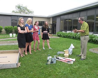 Neighbors | Alexis Bartolomucci.Tug Sanner, Boardman Subaru sales manager, spoke to the Glenwood Junior High students about the "Subaru Loves the Earth Campaign" on May 18.