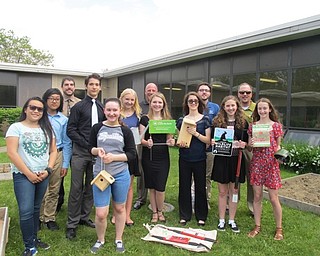 Neighbors | Alexis Bartolomucci.Glenwood Junior High students from H.O.P.E. (Helping Our Planet Earth) stood with science teacher Scott Lenhart, Boardman Subaru owner Rob Fellman, sales manager Tug Sanner and Subaru employee Robbie Fellman.