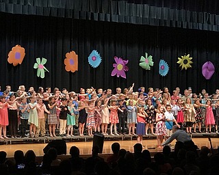 Neighbors | Alexis Bartolomucci.Poland Union second-grade students used their hands and danced along to one of the songs they sang for their performance on May 15.