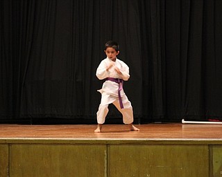 Neighbors | Abby Slanker.A C.H. Campbell Elementary School fourth-grade student gave a karate demonstration at the school’s Talent Show on May 26.