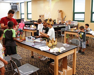ROBERT K. YOSAY | THE VINDICATOR..k-3 as they work on their third project of the day a rocket..Camp Invention is for kids in K-6 - It aims to empower the next generation of innovators by exploring the results of turning ideas into inventions and bringing those inventions to market..