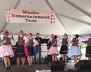 Slavjane Folk Ensemble perform during the Simply Slavic Festival at Federal Plaza East, Saturday, June 17, 2017 in downtown Youngstown...(Nikos Frazier | The Vindicator)