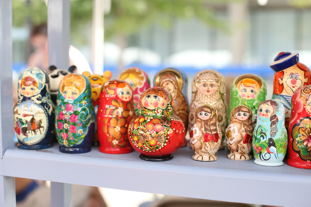 matryoshka dolls during the Simply Slavic Festival at Federal Plaza East, Saturday, June 17, 2017 in downtown Youngstown...(Nikos Frazier | The Vindicator)