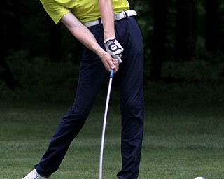A car stuck on Albert St. before the Hubbard Road intersection, Monday, June 19, 2017 in Youngstown...(Nikos Frazier | The Vindicator)