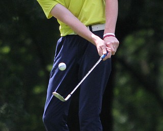 Connor Sevens chips on hole 16 during the AJGA practice round at Mill Creek Golf Course, Monday, June 19, 2017 in Boardman...(Nikos Frazier | The Vindicator)