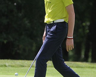 Connor Sevens chips on hole 16 during the AJGA practice round at Mill Creek Golf Course, Monday, June 19, 2017 in Boardman...(Nikos Frazier | The Vindicator)