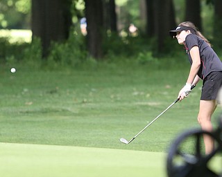 Jayne Bernard chips on hole 12 during the first round of the AJGA Mill Creek Foundation Junior All-Star, Tuesday, June 2017, 2017 at Mill Creek Golf Course. ..(Nikos Frazier | The Vindicator)..