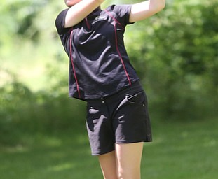 Jayne Bernard chips on hole 17 during the first round of the AJGA Mill Creek Foundation Junior All-Star, Tuesday, June 2017, 2017 at Mill Creek Golf Course. ..(Nikos Frazier | The Vindicator)..